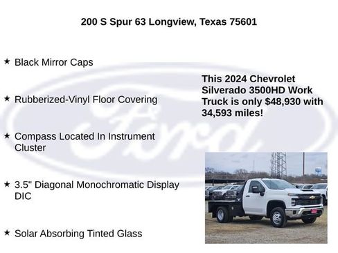 Used 2024 Chevrolet Silverado 3500 W/T w/ WT Fleet Convenience Package image 20