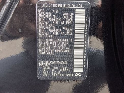 New 2027 INFINITI QX80 Sensory AWD/4WD image 28