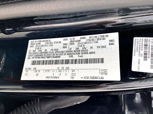 Used 2021 Ford F150 Raptor w/ Raptor 37 Performance Package image 8