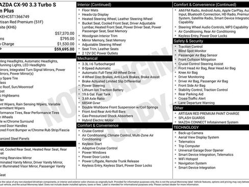 New 2026 MAZDA CX-90 3.3 Turbo S w/ Premium Plus image 2