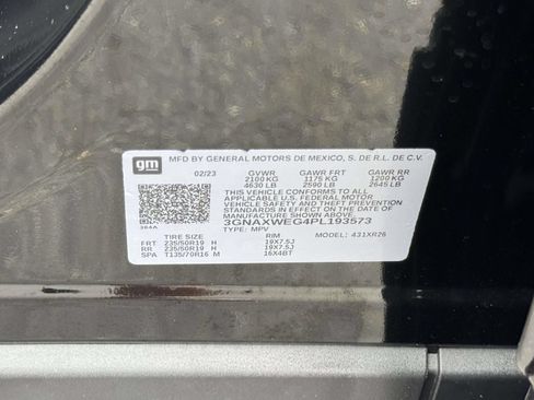 Certified 2023 Chevrolet Equinox RS w/ RS Leather Package AWD/4WD image 29