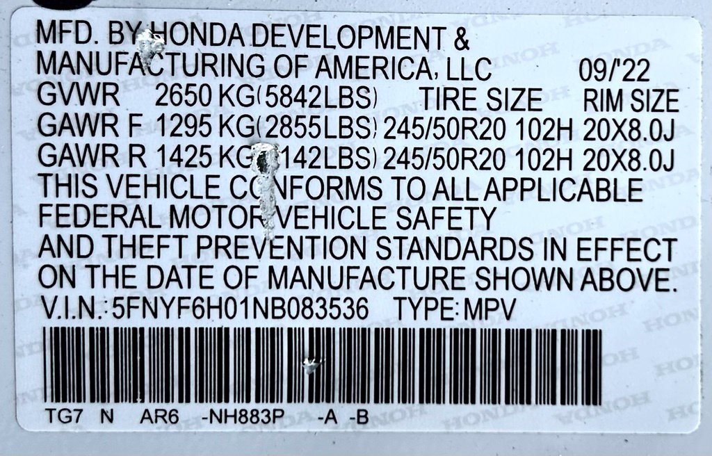 Used 2022 Honda Pilot Elite image 29