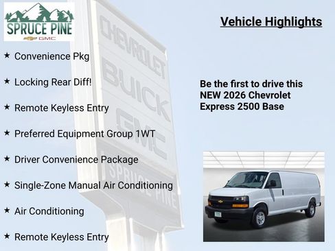 New 2026 Chevrolet Express 2500 Extended w/ Driver Convenience Package RWD image 5