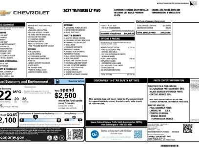 New 2027 Chevrolet Traverse LT w/ Midnight/Sport Edition