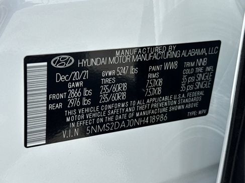Used 2022 Hyundai Santa Fe SEL AWD/4WD image 27
