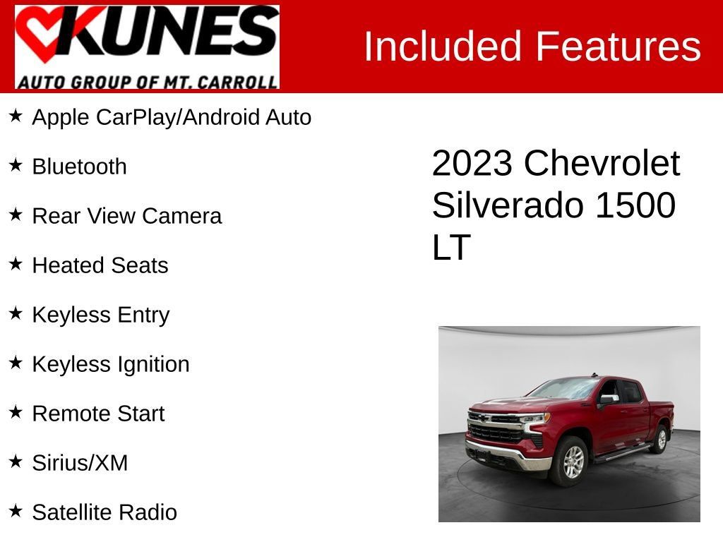 Used 2023 Chevrolet Silverado 1500 LT w/ Z71 Off-Road Package AWD/4WD image 3