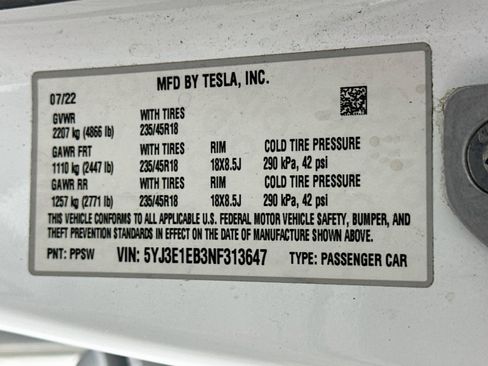 Used 2022 Tesla Model 3 Long Range AWD/4WD image 12