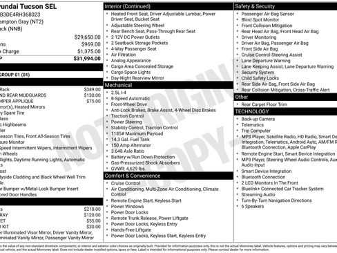 Certified 2024 Hyundai Tucson SEL FWD image 4