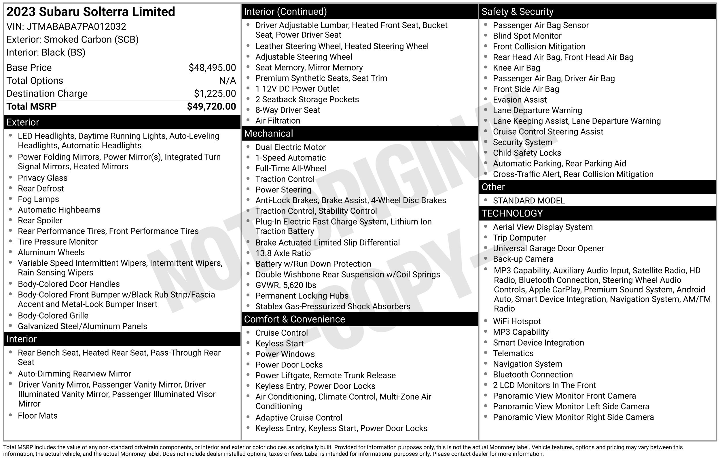 Used 2023 Subaru Solterra AWD image 2