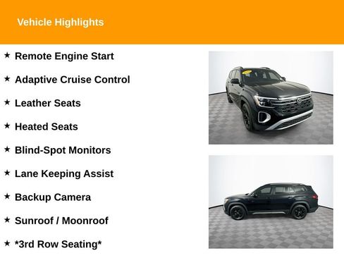 Used 2025 Volkswagen Atlas Peak Edition SE AWD/4WD image 2