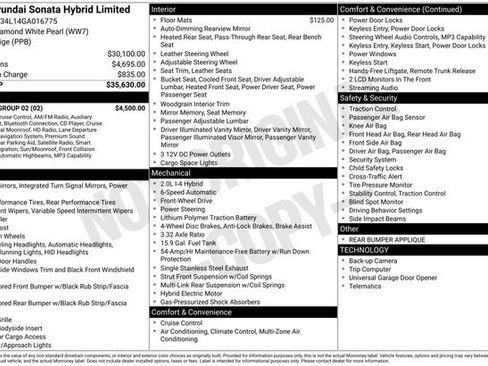 Used 2016 Hyundai Sonata Limited w/ Option Group 02 image 25