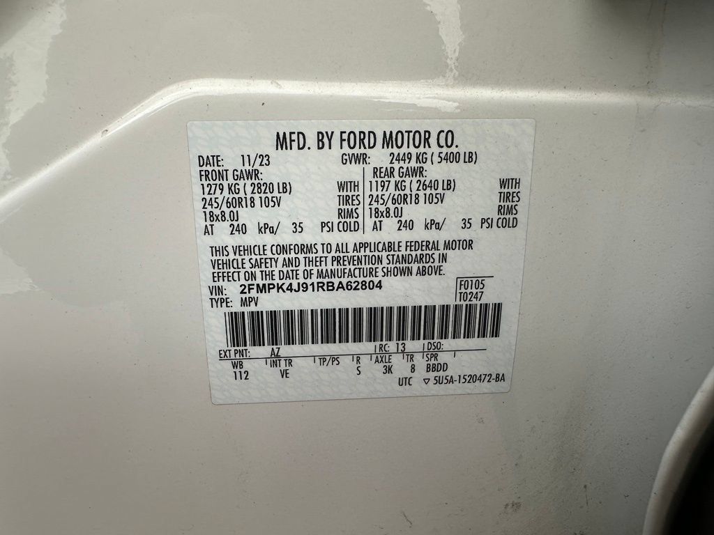 Used 2024 Ford Edge SEL w/ Convenience Package AWD/4WD image 9
