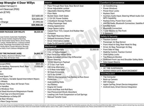New 2026 Jeep Wrangler Unlimited Sport image 36