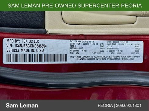 Used 2021 Jeep Grand Cherokee Limited w/ Premium Lighting Group image 31