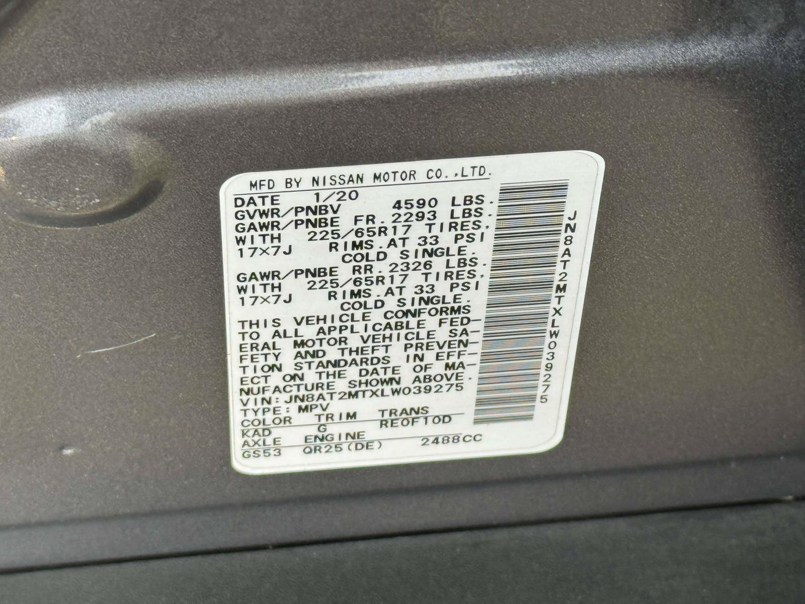 Used 2020 Nissan Rogue S FWD image 14