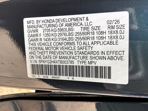 New 2026 Honda Pilot EX-L image 22