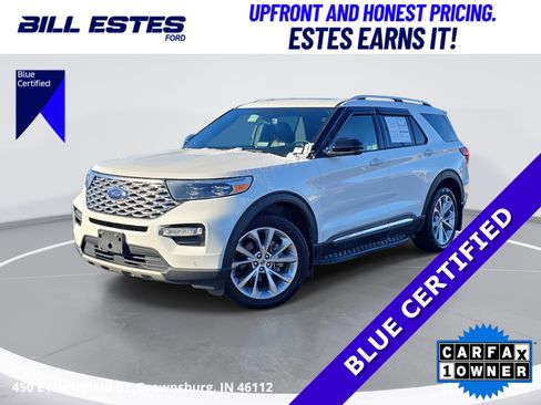 Certified 2021 Ford Explorer Platinum w/ Equipment Group 601A image 1