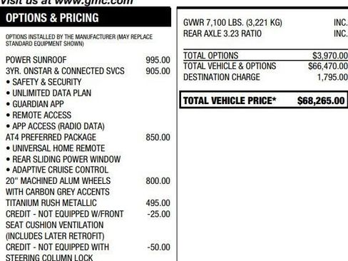 Certified 2022 GMC Sierra 1500 AT4 w/ AT4 Preferred Package AWD/4WD image 2
