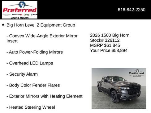 New 2026 RAM 1500 4x4 Crew Cab image 24