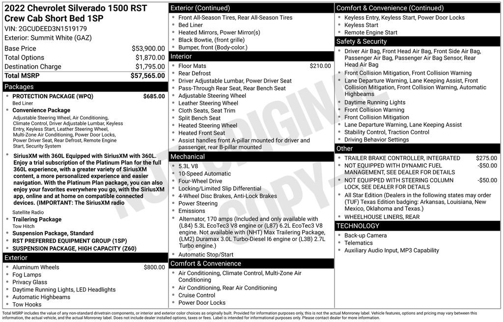 Used 2022 Chevrolet Silverado 1500 RST w/ Protection Package AWD/4WD image 39