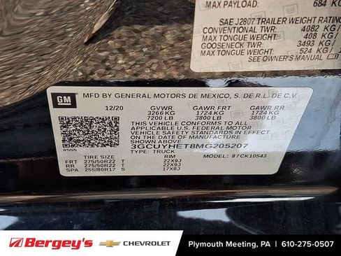 Certified 2021 Chevrolet Silverado 1500 High Country w/ Technology Package AWD/4WD image 32