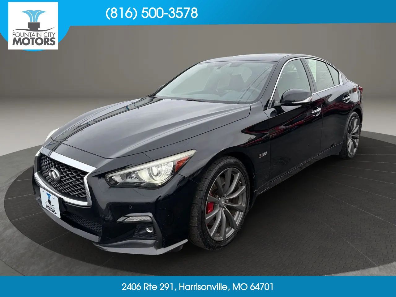 Used 2018 INFINITI Q50 Red Sport 400 w/ Proactive Package AWD/4WD image 1