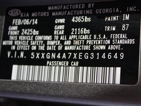 Used 2014 Kia Optima EX image 60