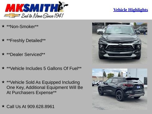 Used 2024 Chevrolet Blazer LT w/ Sound & Technology Package FWD image 2