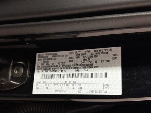 Used 2022 Ford F150 XLT w/ Equipment Group 302A High AWD/4WD image 28
