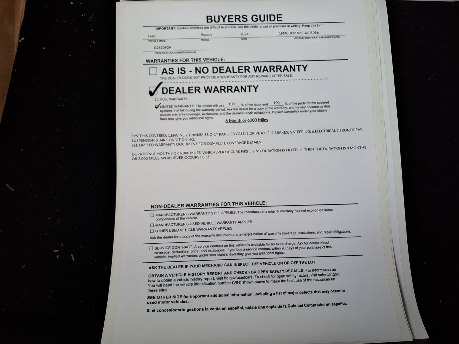 Used 2024 Ford Escape ST-Line FWD image 35