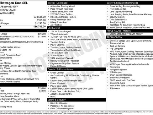 Used 2023 Volkswagen Taos SEL AWD/4WD image 12