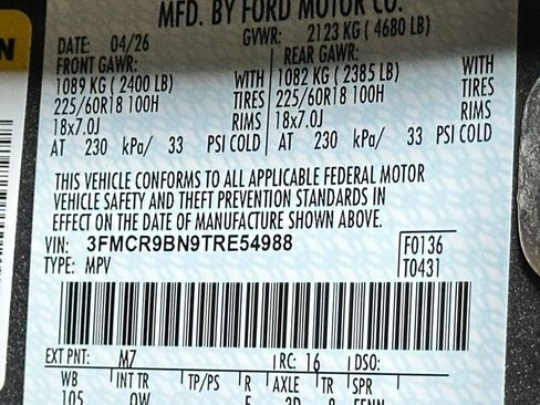 New 2026 Ford Bronco Sport Big Bend w/ Convenience Package AWD/4WD image 43