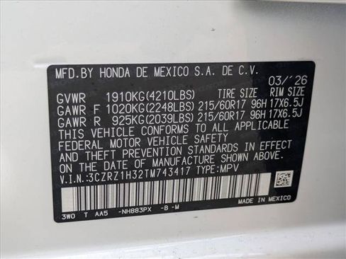 New 2026 Honda HR-V LX image 17