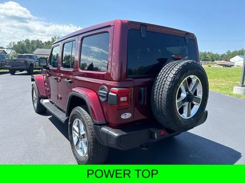 Used 2021 Jeep Wrangler Unlimited Sahara w/ Uconnect 4C Nav & Sound Group AWD/4WD image 3