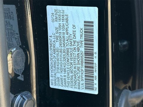 Certified 2024 Honda Ridgeline Sport image 33