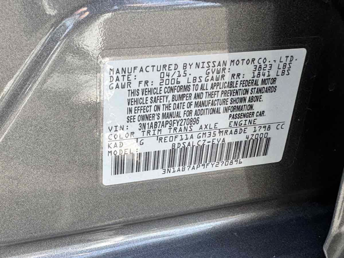 Used 2015 Nissan Sentra S FWD image 16