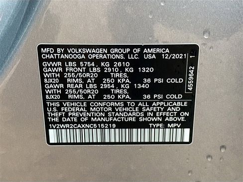 Used 2022 Volkswagen Atlas SE image 33