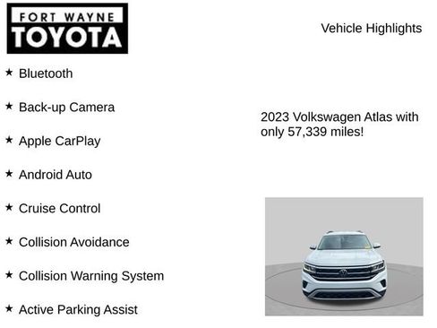Used 2023 Volkswagen Atlas SE w/ Black Wheel Package FWD image 8