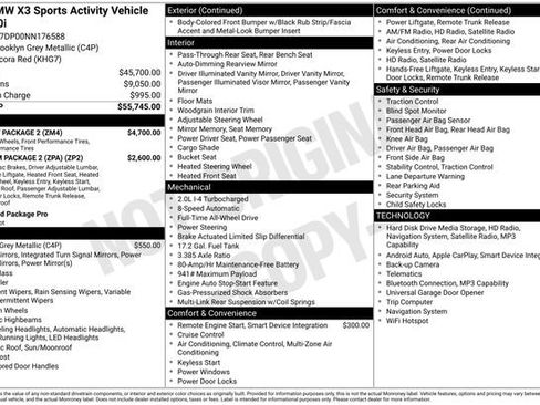 Certified 2022 BMW X3 xDrive30i w/ M Sport Package 2 image 42