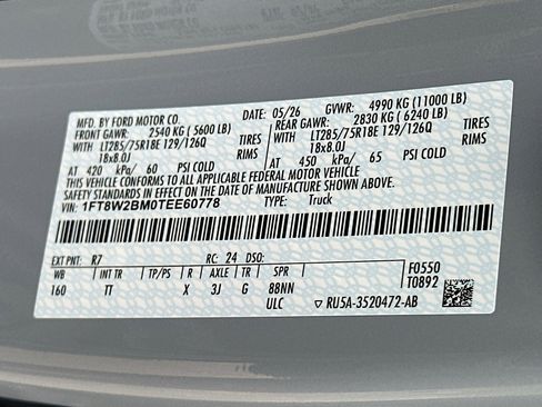 New 2026 Ford F250 Platinum w/ Platinum Plus Package AWD/4WD image 21