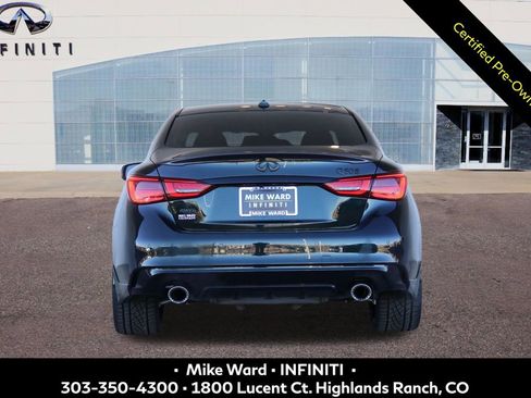 Certified 2023 INFINITI Q50 Red Sport 400 w/ Black Opal Edition image 4