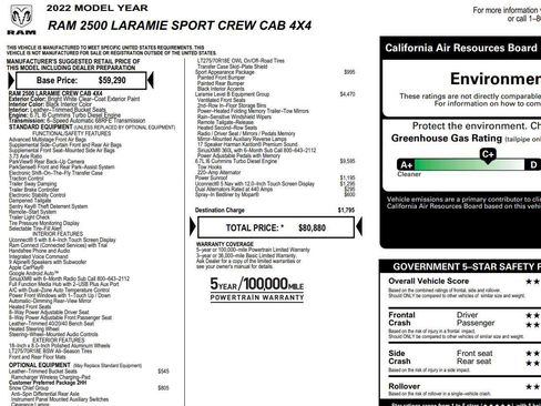 Used 2022 RAM 2500 Laramie image 2