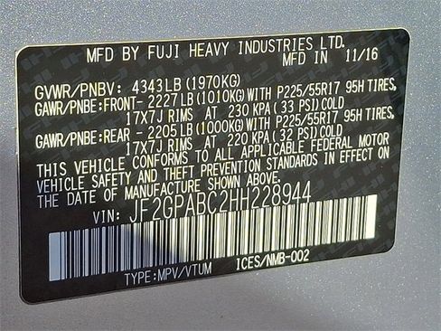 Used 2017 Subaru Crosstrek 2.0i Premium w/ Moonroof Package image 27