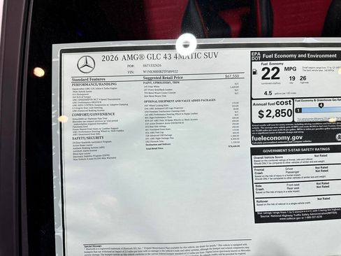 New 2026 Mercedes-Benz GLC 43 AMG 4MATIC image 17