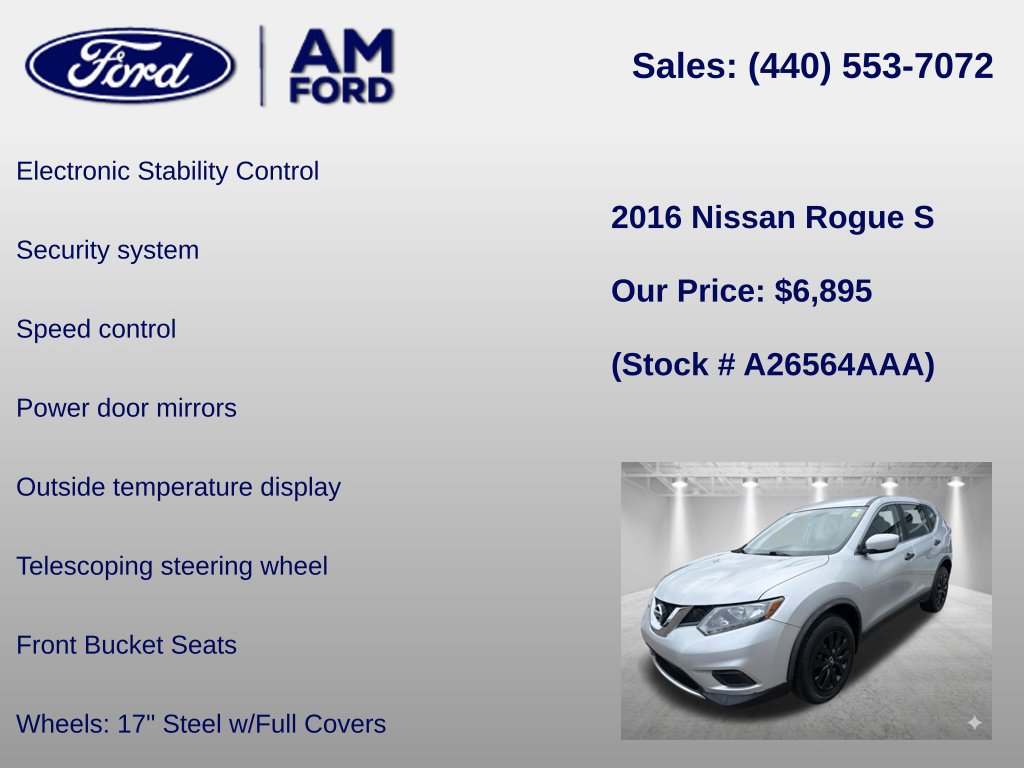 Used 2016 Nissan Rogue S AWD/4WD image 13