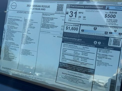 Certified 2026 Nissan Rogue Platinum w/ Platinum Premium Package AWD/4WD image 45