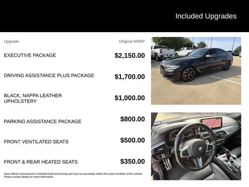 Used 2021 BMW M550i xDrive w/ Executive Package AWD/4WD image 5