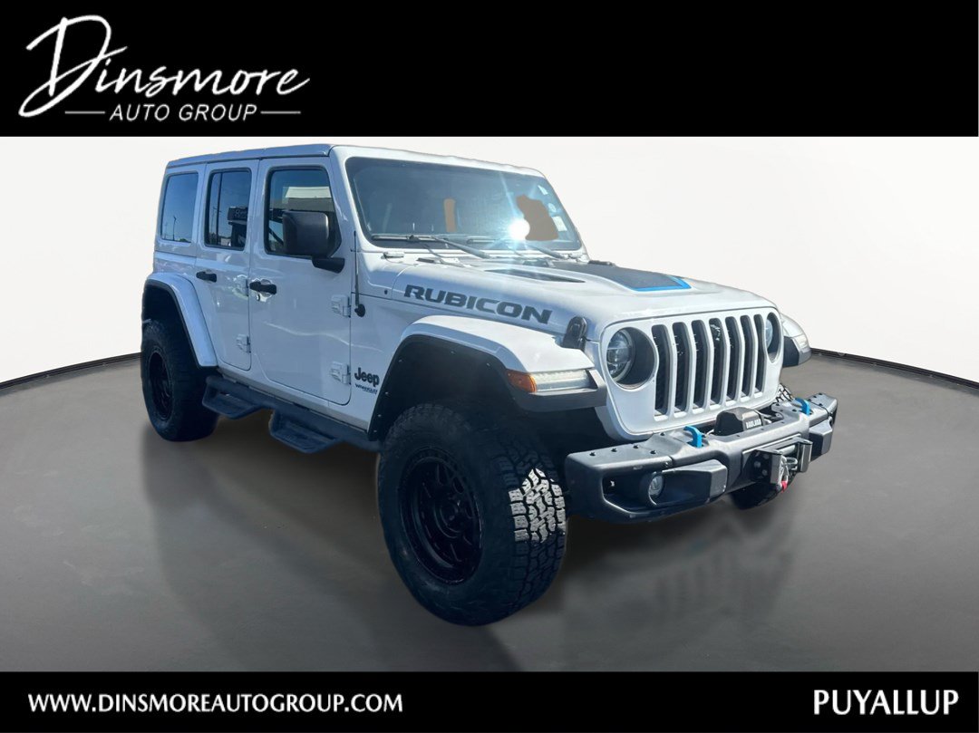 Used 2021 Jeep Wrangler Unlimited Rubicon 4xe w/ Steel Bumper Group AWD/4WD image 1