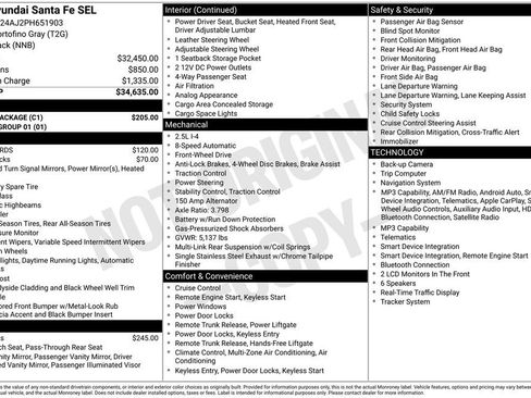 Certified 2023 Hyundai Santa Fe SEL w/ Cargo Package FWD image 79