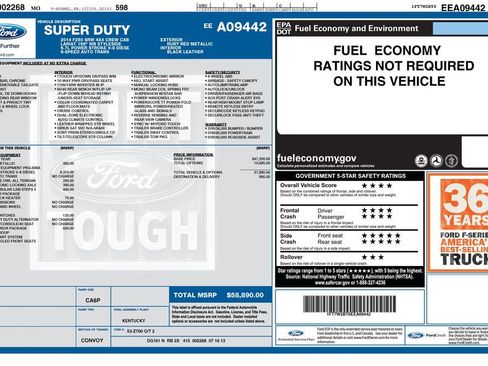 Used 2014 Ford F250 Lariat w/ Lariat Interior Package image 4